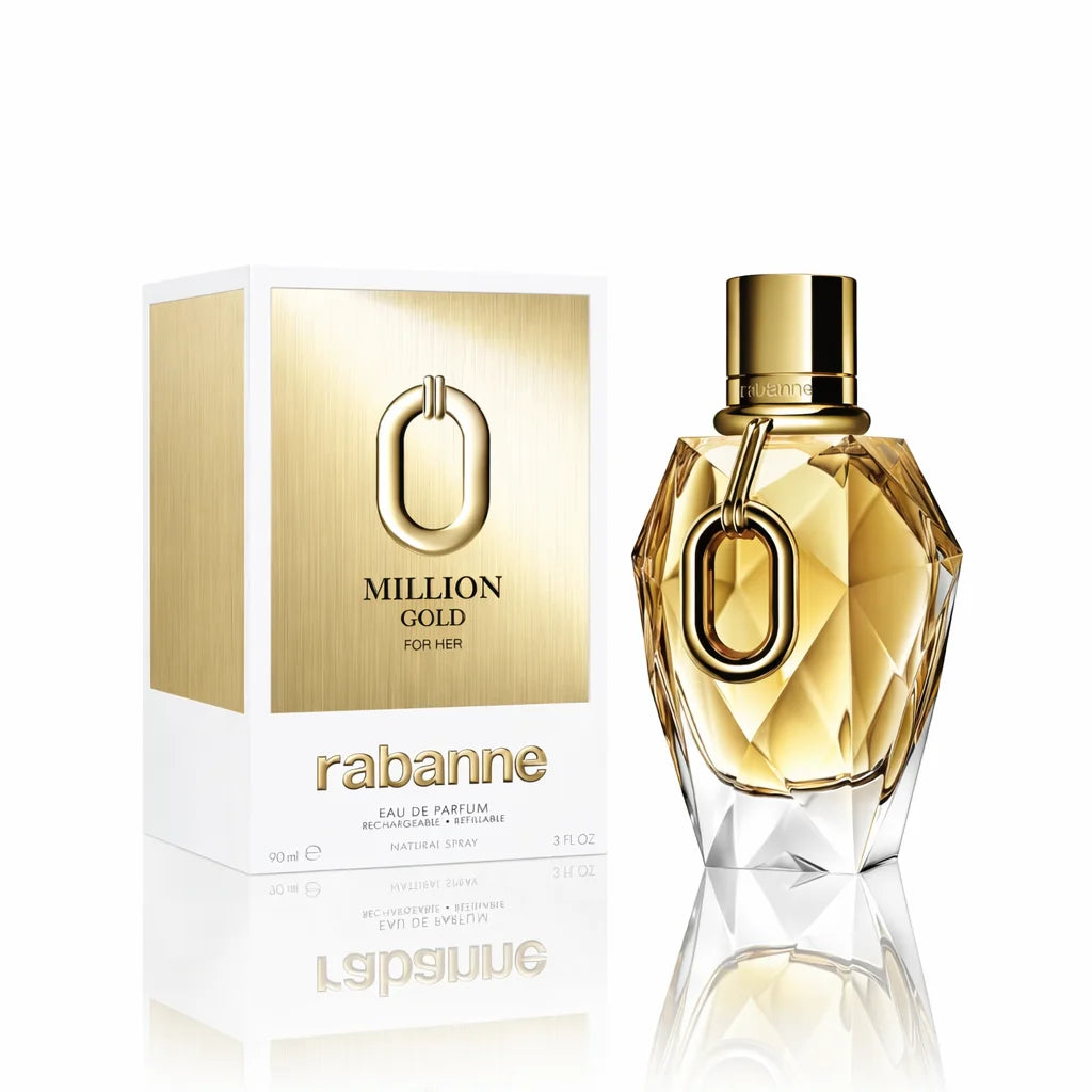 Rabanne Million Gold for Her Eau de Parfum Refillable Spray 90ml / 3.0 fl oz