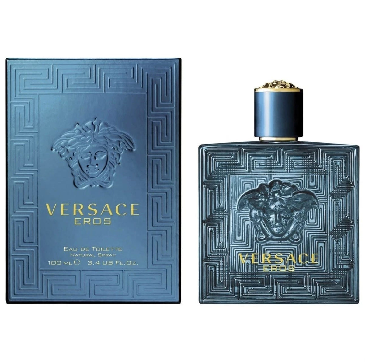 Versace Eros Eau de Toilette for Men 3.4 oz / 100ml – New in Box