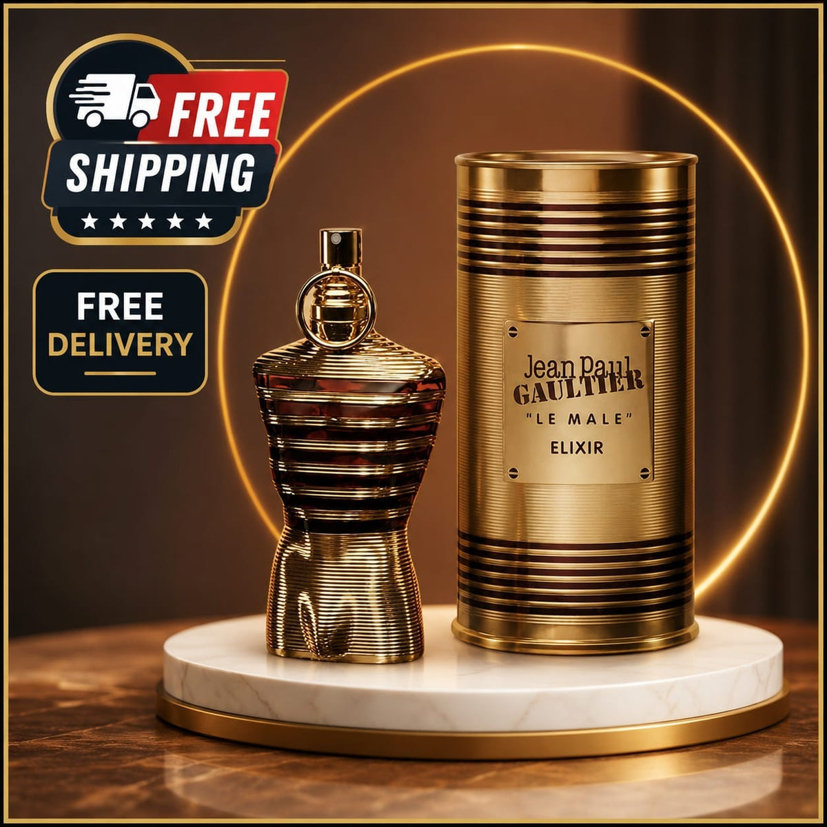 Jean Paul Gaultier Le Male Elixir Parfum Spray for Men 4.2 oz / 125 mL