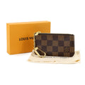 Louis Vuitton Damier Ebene Key Pouch Coin Purse with Key Ring