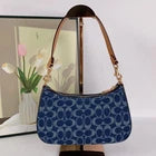 Coach Teri Shoulder Bag CAF82 – Signature Denim & Natural