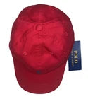 Polo Ralph Lauren Kids Red Baseball Cap/Hat Cotton Adjustable Ages 5–7 YRS NWT