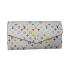 Louis Vuitton White Multicolor Takashi Murakami Sarah Long Wallet – Pink Interior