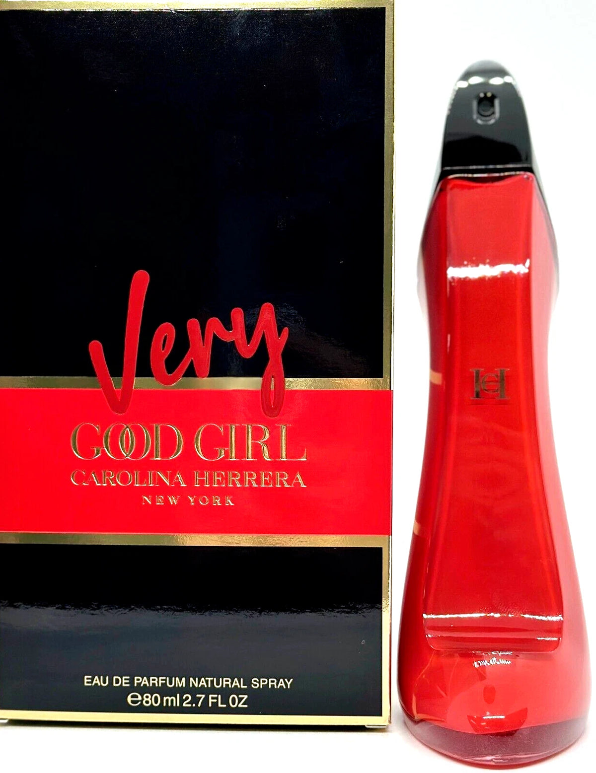 Carolina Herrera Very Good Girl Eau de Parfum for Women – Red Stiletto – 2.7 fl oz / 80 ml