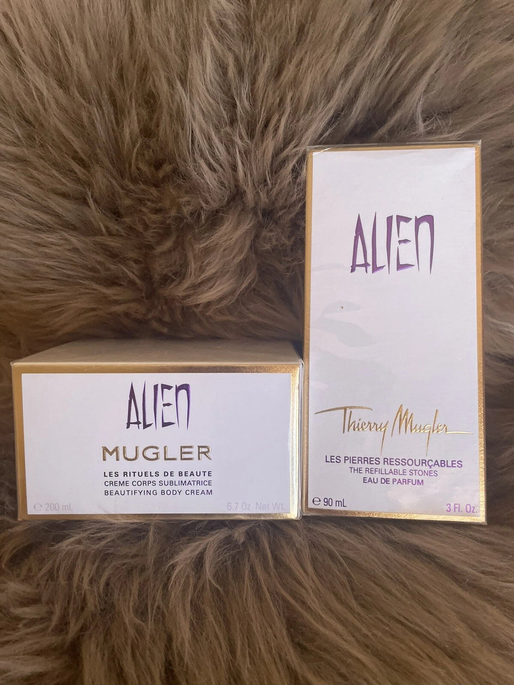 Alien by Thierry Mugler Eau de Parfum 3.0 oz Spray & Body Cream 6.7 oz – New Sealed